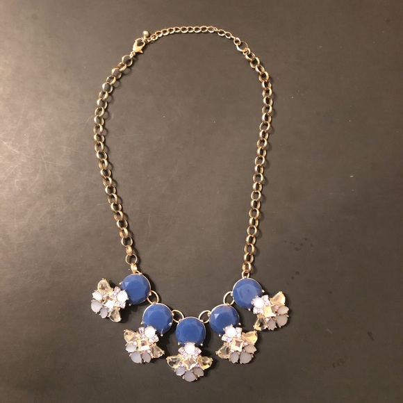 🌸VTG Blue Chunky Necklace - Picture 3 of 4